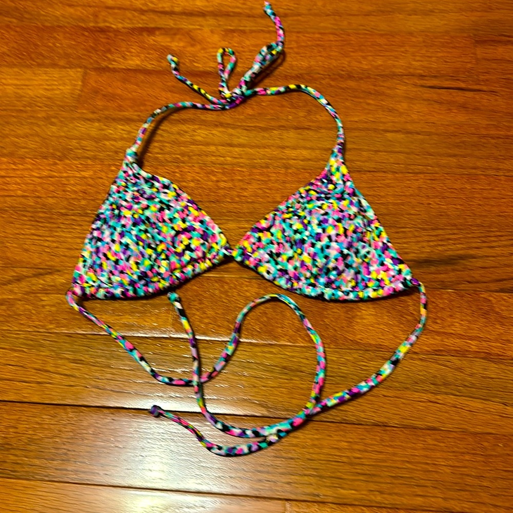 Victoria’s Secret Confetti Triangle Bikini Top